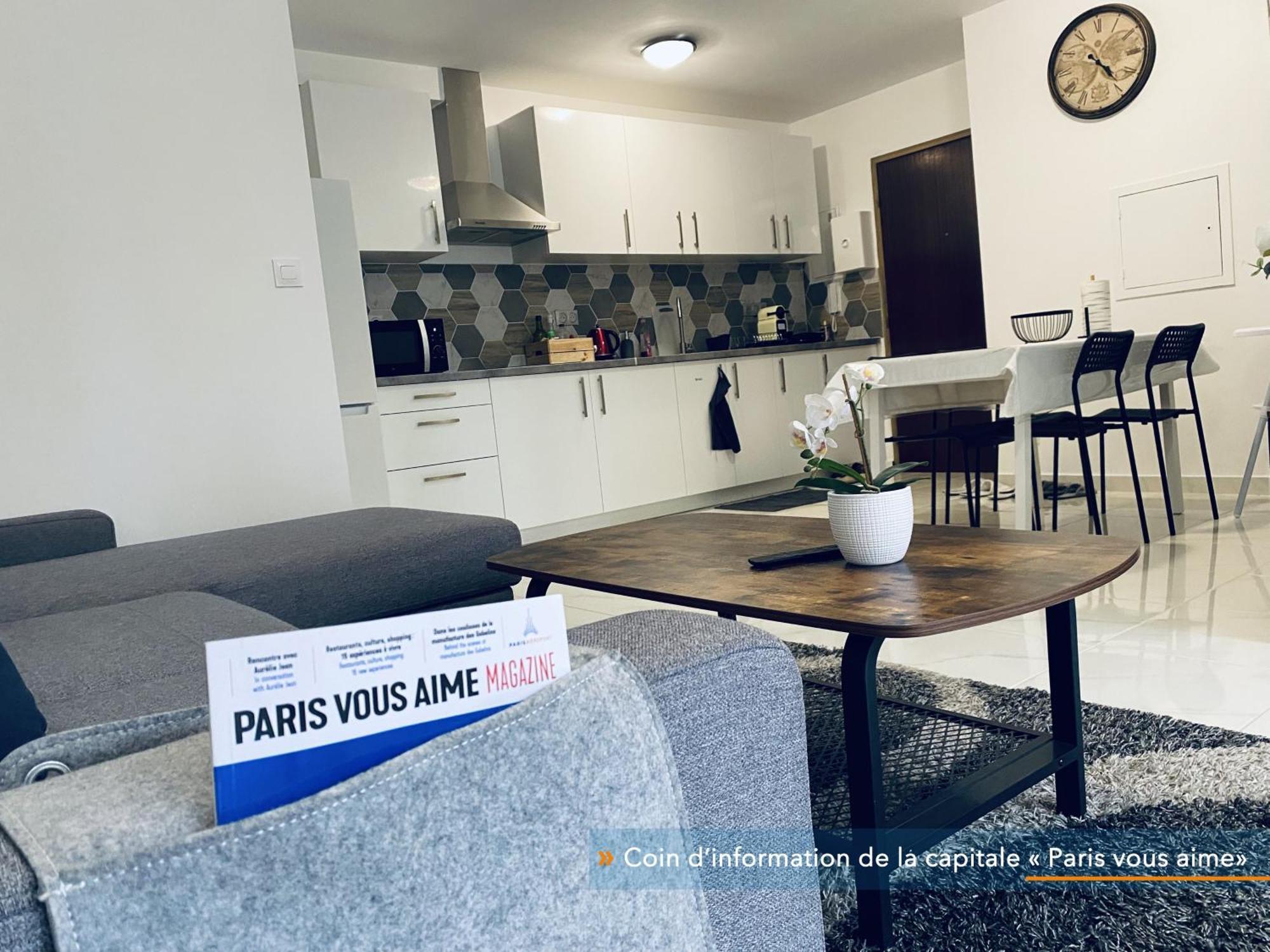 Appartement Parisien Neuf, Moderne Avec Une Grande Salon, 2 Chambres, 4 Lits, Parking Gratuit, 15Min De Paris Et 13 Min Aeroport Orly Vitry-sur-Seine Ngoại thất bức ảnh